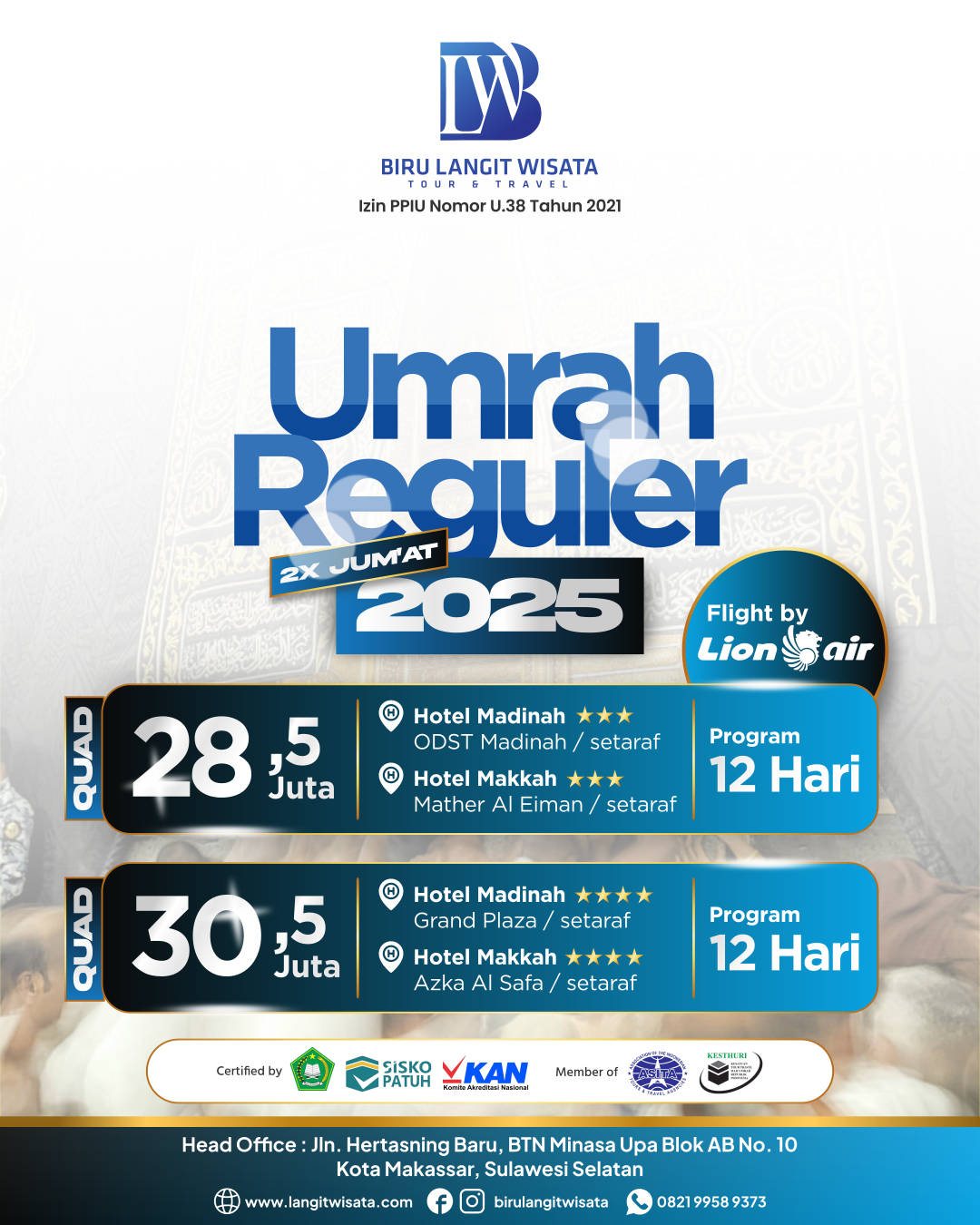 Umrah Reguler 2025 (Lion Air)